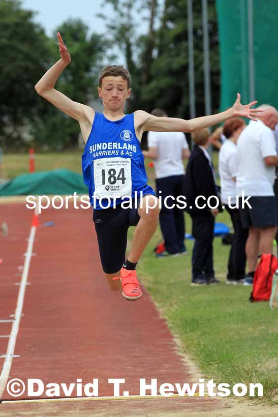 Long jump, 2022 NEGP Monkton 5, Wednesday, July 20th. Photo: David T. Hewitson/Sports for All Pics